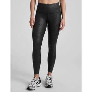 Beyond Yoga Leatherette High Waisted Midi Leggings Black Small